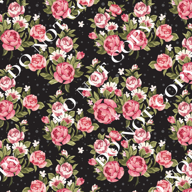 HTV Black Floral PPV