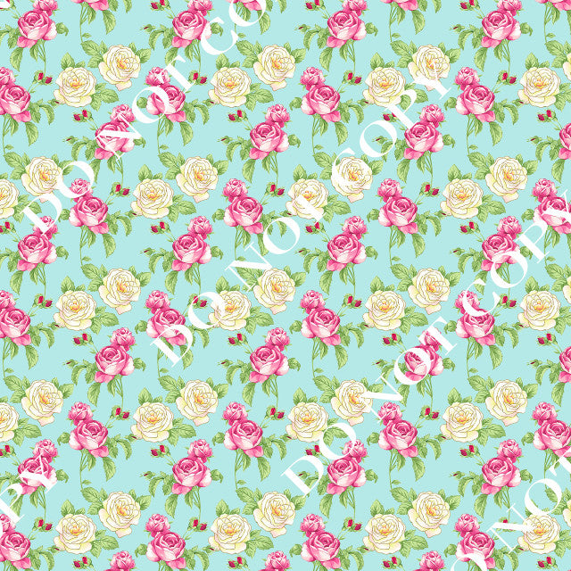 HTV Pink/Turquoise Floral PPV
