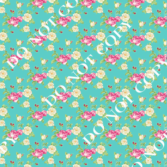 HTV Pink/Turquoise Floral PPV
