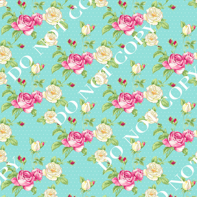 HTV Pink/Turquoise Floral PPV