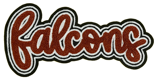 10" Falcons 2 Chenille Patch