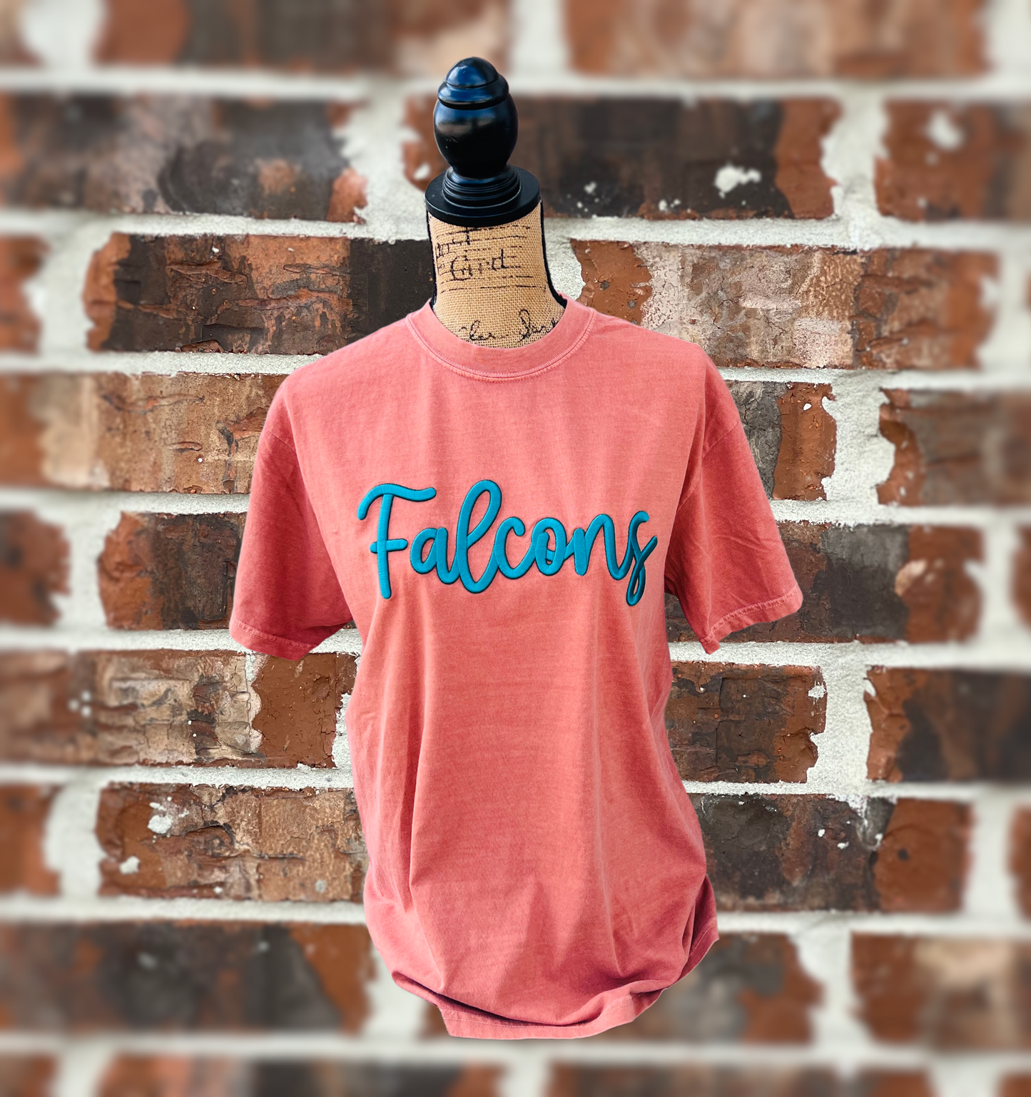 Falcons Embroidered Puff Comfort Colors Tee