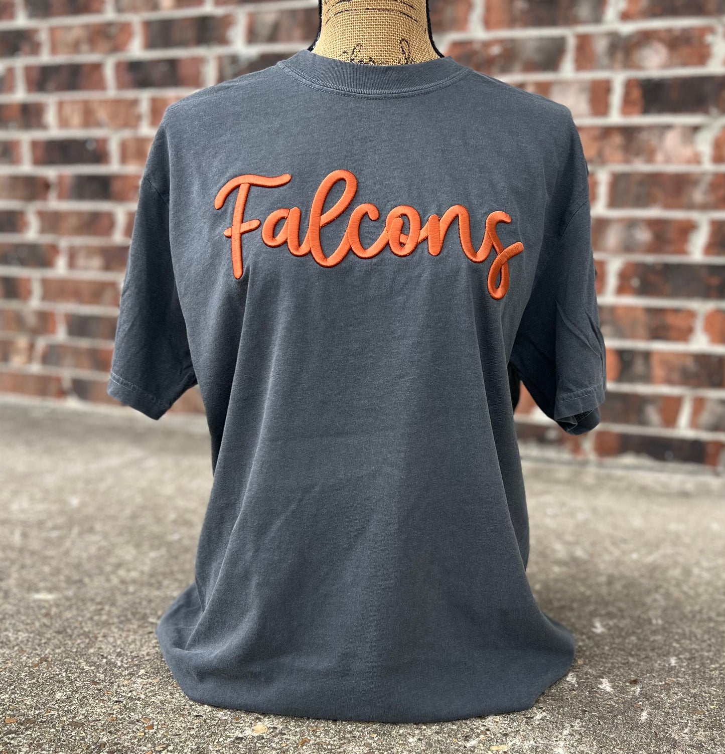 Pepper Falcons Embroidered Puff CC Tee