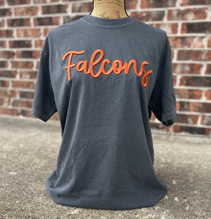 Pepper Falcons Embroidered Puff CC Tee