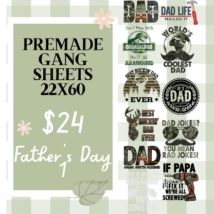 Ready Made Gang Sheets 22"x60"