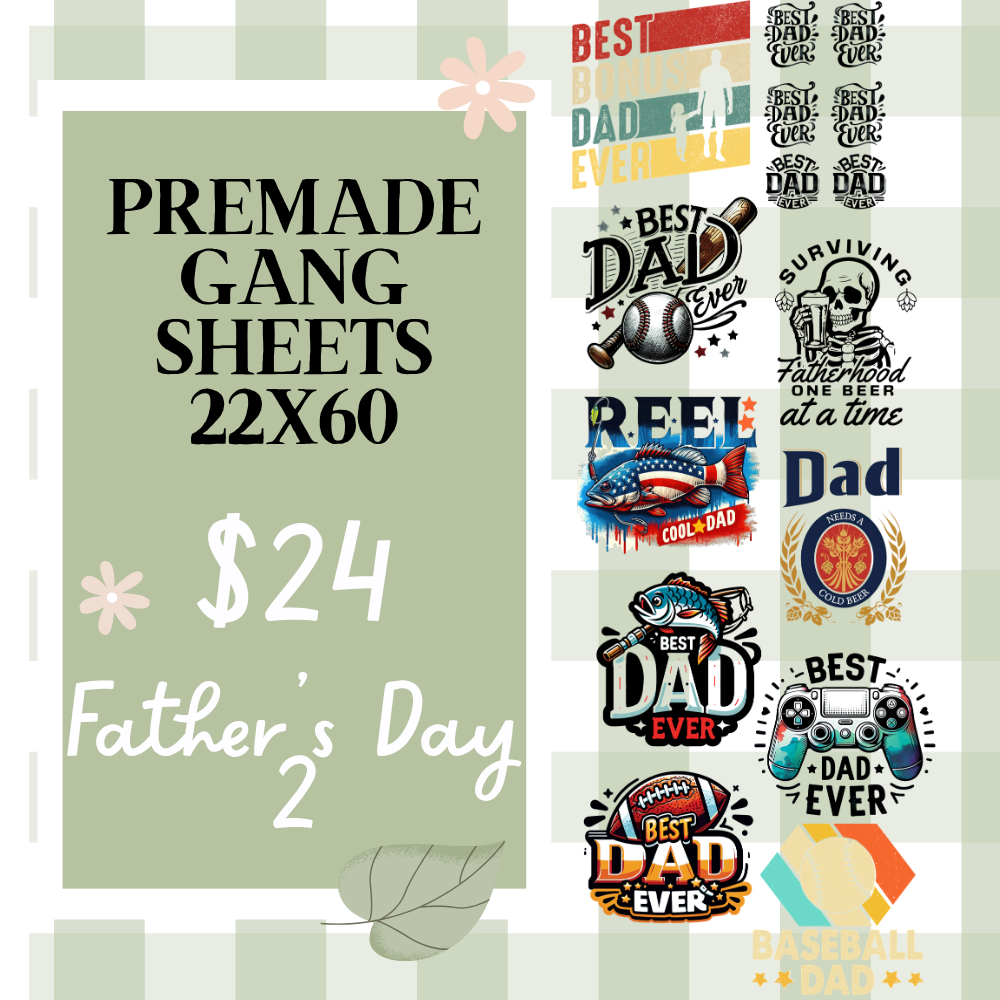 Ready Made Gang Sheets 22"x60"