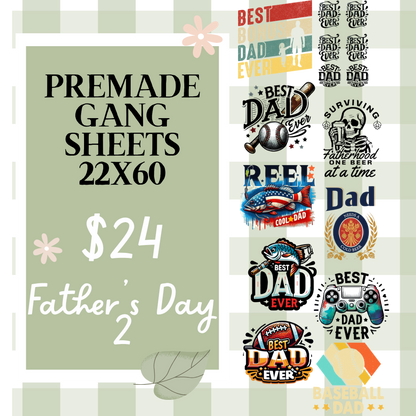 Ready Made Gang Sheets 22"x60"