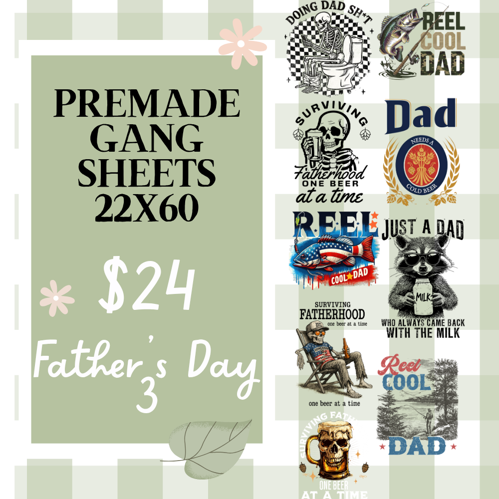 Ready Made Gang Sheets 22"x60"