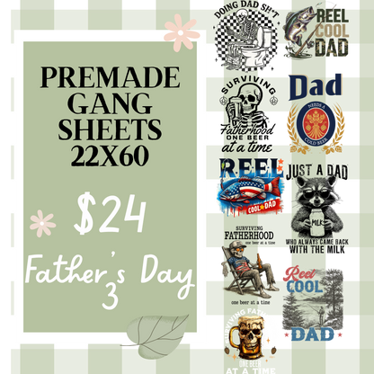 Ready Made Gang Sheets 22"x60"