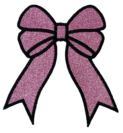 Applique Glitter Bows