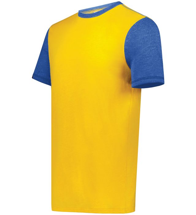 Gold Htr/Royal Htr Adult Gameday Vintage Ringer Tee 6876