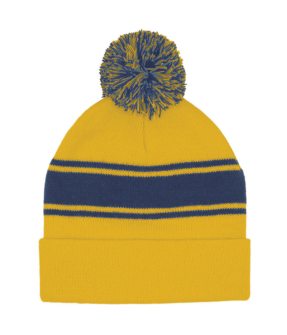 Striped Pom Beanie 5076MC