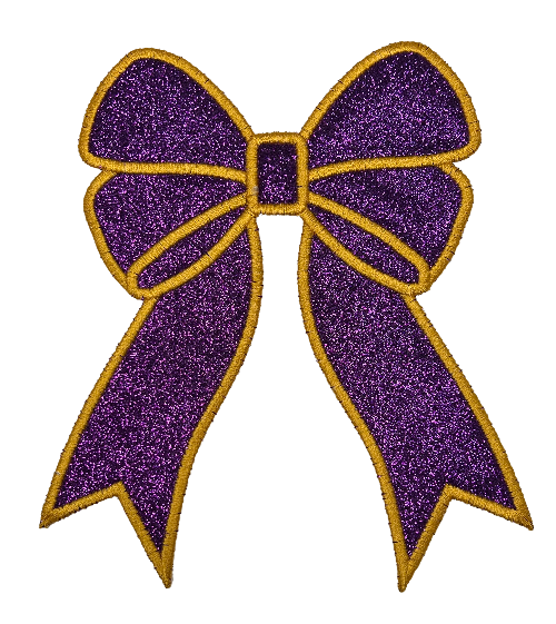 Applique Glitter Bows