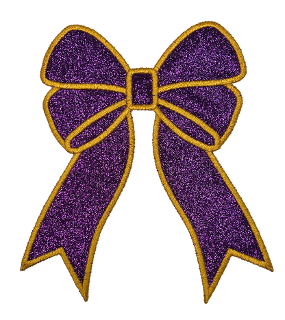 Applique Glitter Bows