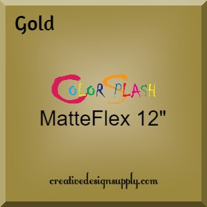 Gold ColorSplash 12" MatteFlex HTV