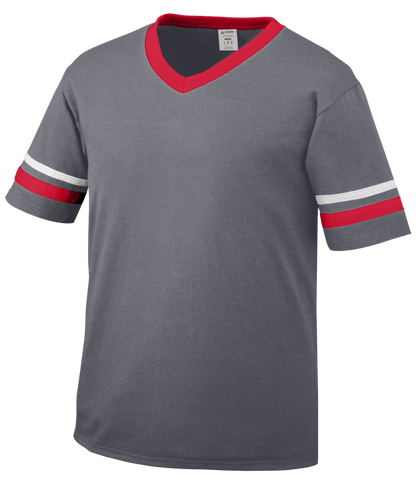Sleeve Stripe V-Neck Adult Jersey 360