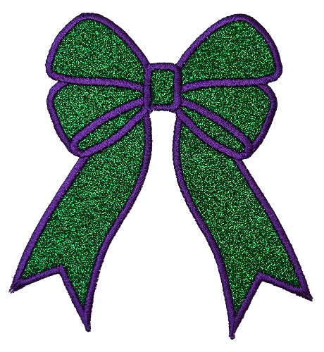 Applique Glitter Bows
