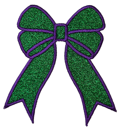 Applique Glitter Bows