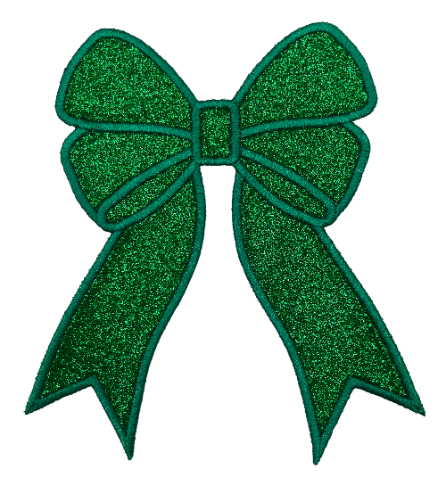 Applique Glitter Bows