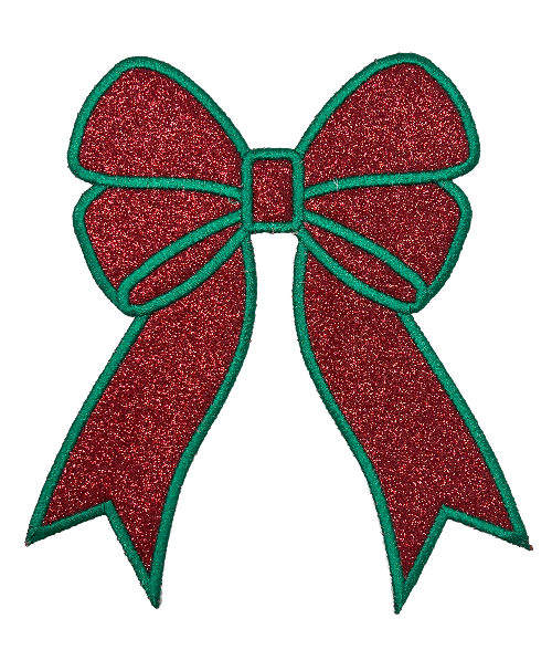 Applique Glitter Bows