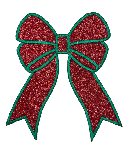 Applique Glitter Bows