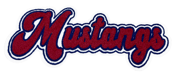 12" Greenacres Mustangs Chenille Patch