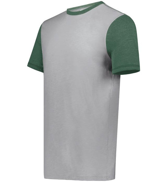 Grey Htr/Dk Green Htr Youth Gameday Vintage Ringer Tee 6877