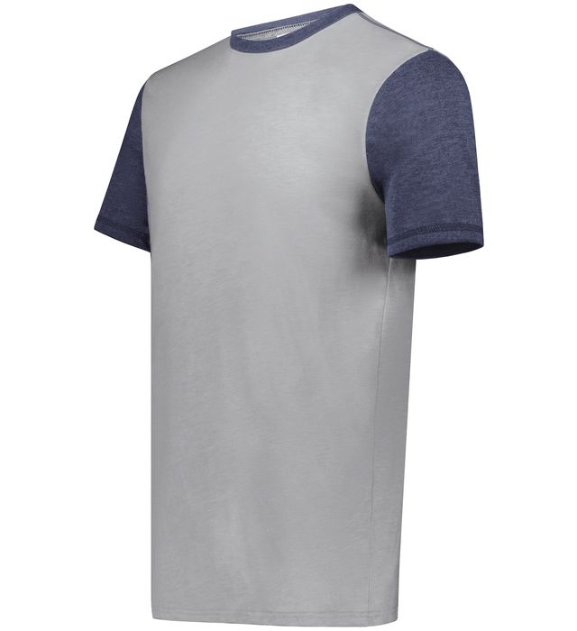 Grey Htr/Navy Htr Youth Gameday Vintage Ringer Tee 6877