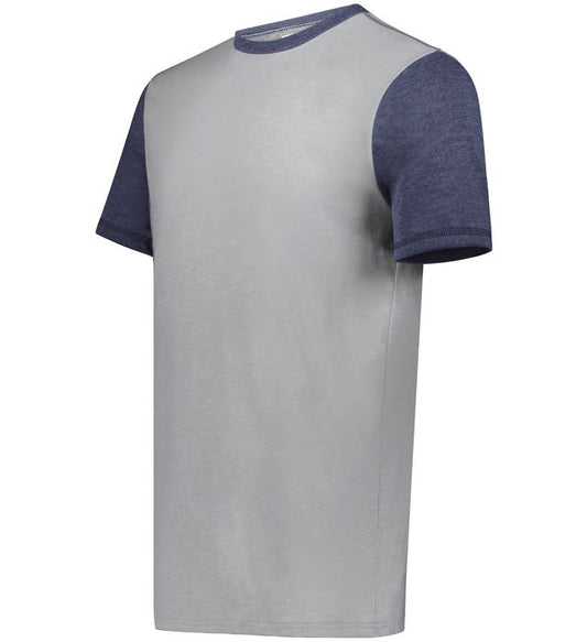 Grey Htr/Navy Htr Youth Gameday Vintage Ringer Tee 6877