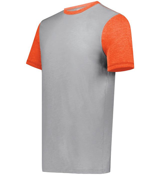 Grey Htr/Orange Htr Youth Gameday Vintage Ringer Tee 6877