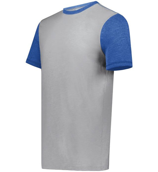 Grey Htr/Royal Htr Youth Gameday Vintage Ringer Tee 6877