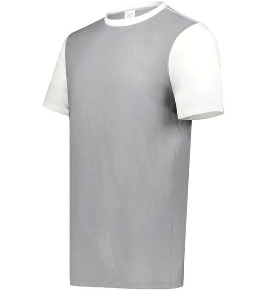 Grey Htr/White Htr Adult Gameday Vintage Ringer Tee 6876