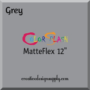 Grey ColorSplash 12" MatteFlex HTV