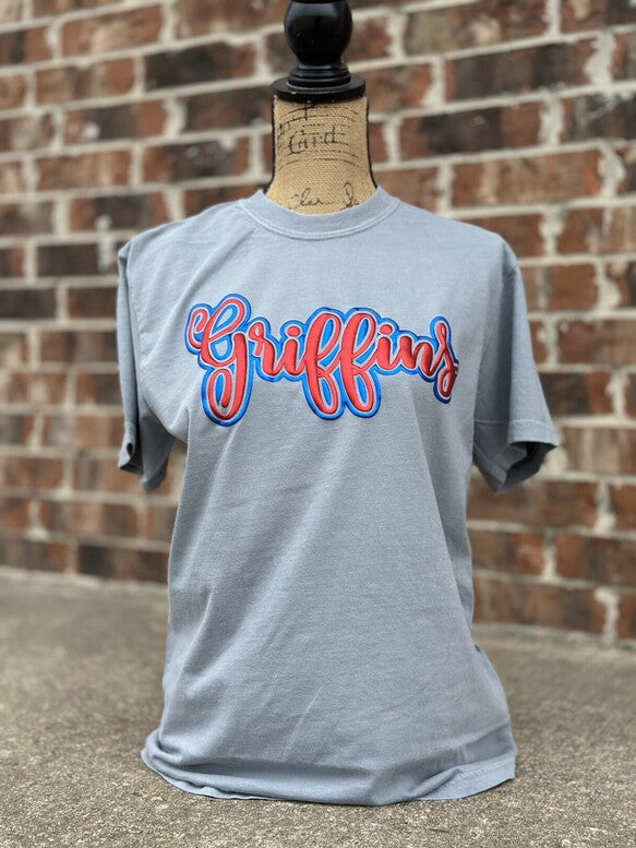 North Desoto Griffins Grey Comfort Colors RTW Tee
