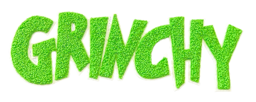 10" Grinchy Chenille Patch