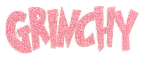 10" Grinchy Chenille Patch