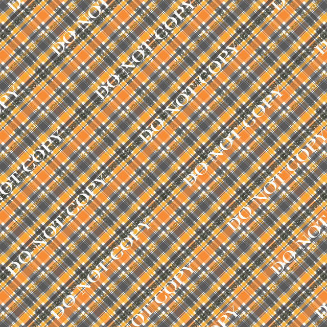 Adhesive Halloween Plaid PPV