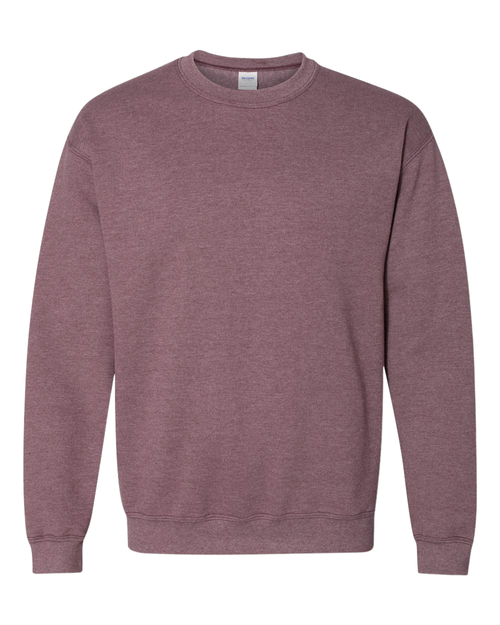 Htr Dark Maroon Gildan HB Crewneck 18000