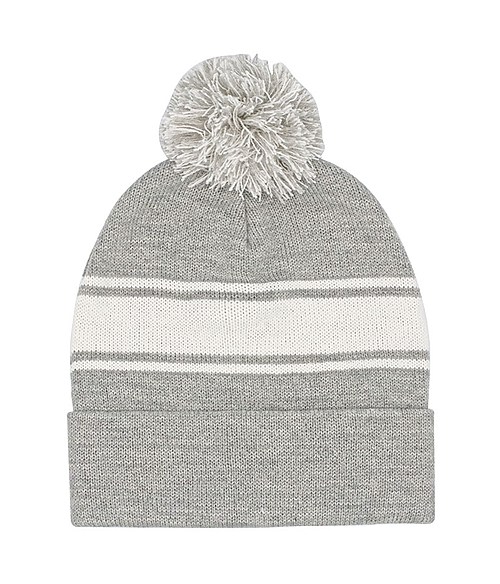 Striped Pom Beanie 5076MC