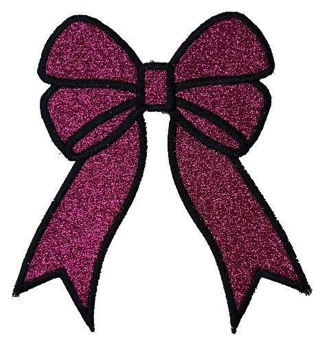 Applique Glitter Bows