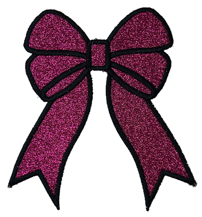Applique Glitter Bows