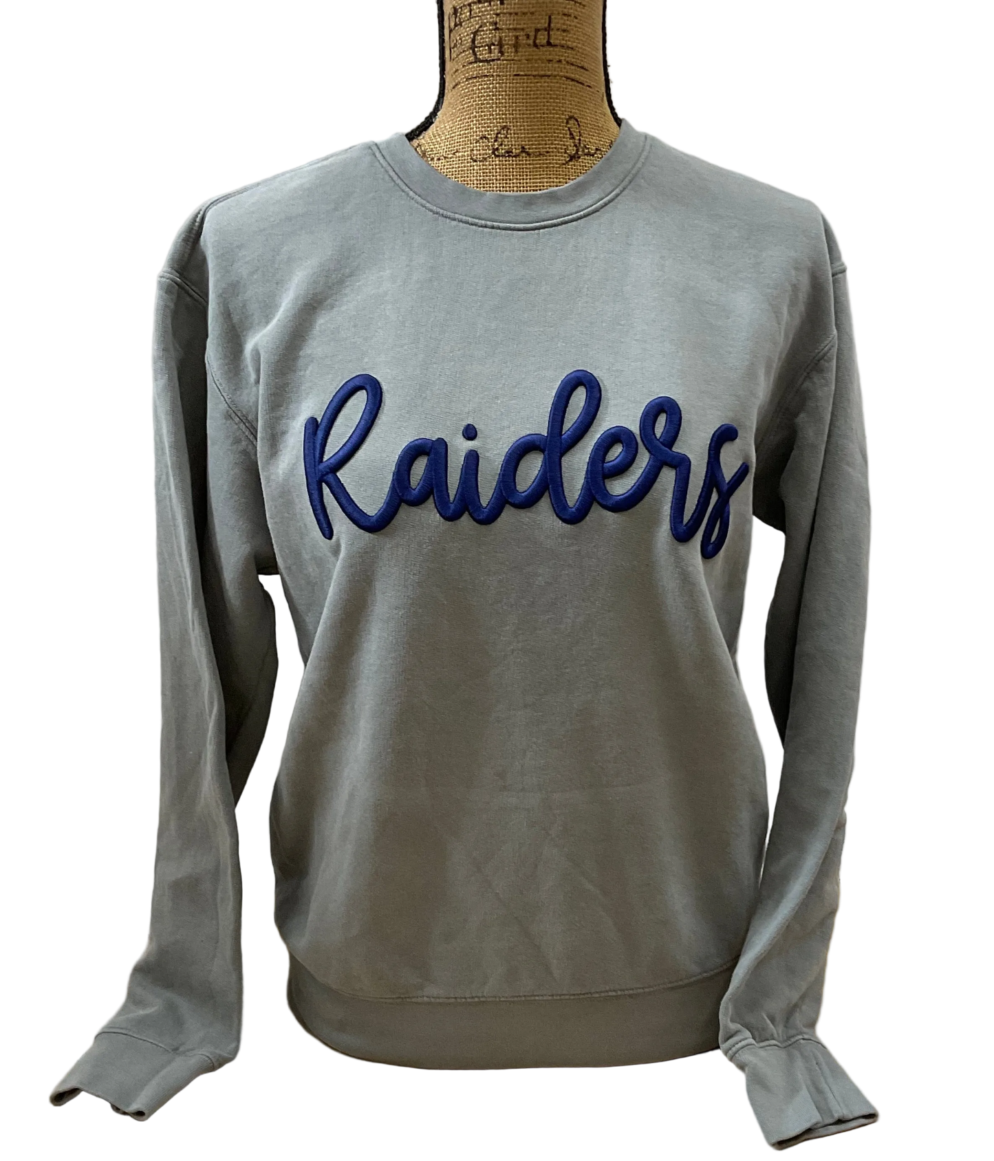 Raiders Embroidered Puff Comfort Colors Crewneck
