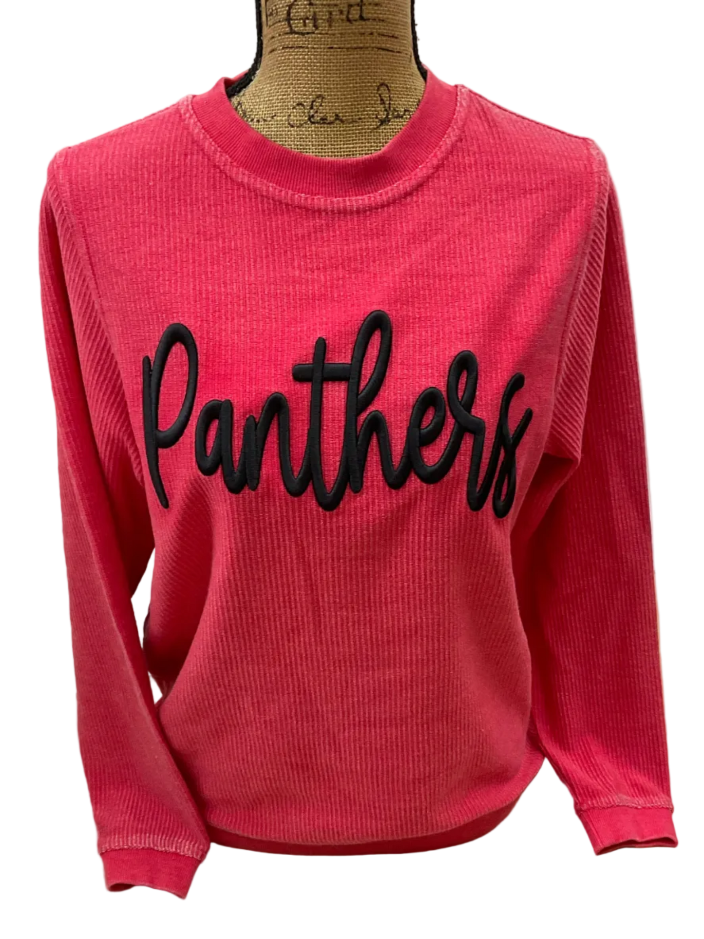 Panthers Embroidered Puff Boxercraft Corded Crewneck