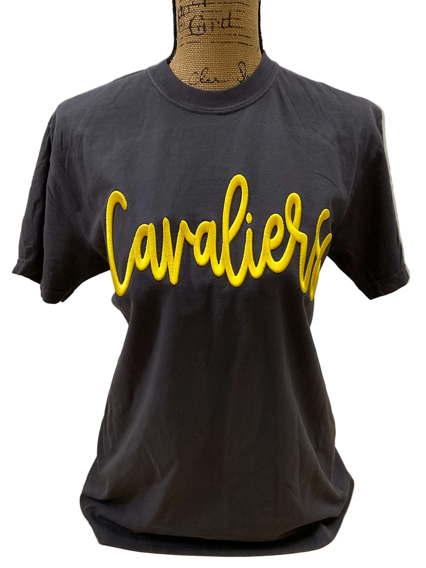 Cavaliers Embroidered Puff Comfort Colors Tee