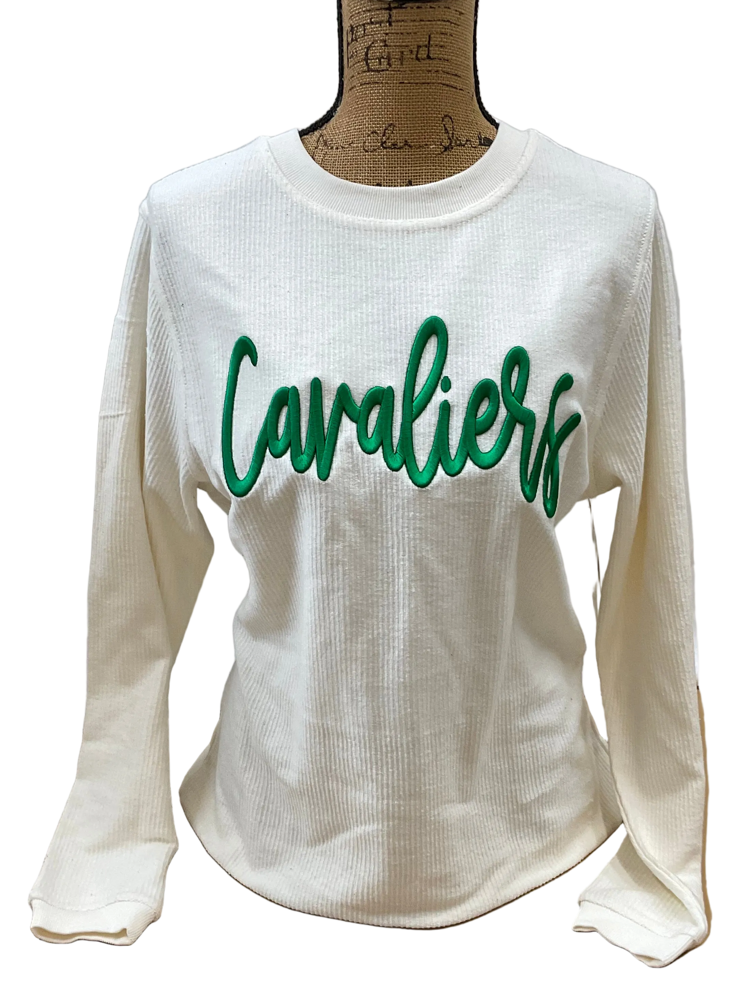 Cavaliers Embroidered Puff Boxercraft Corded Crewneck