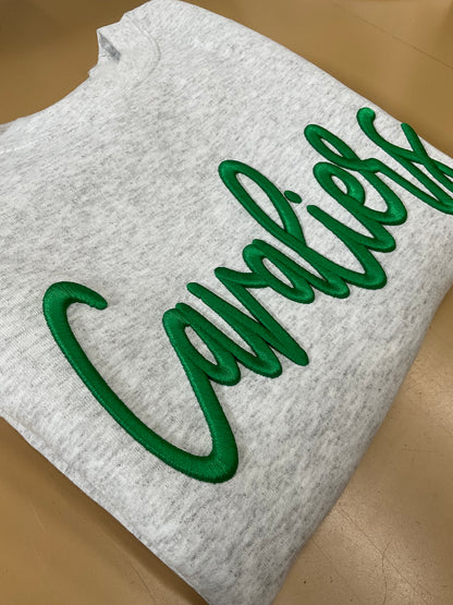 Cavaliers Embroidered Puff Port and Co. Crewneck