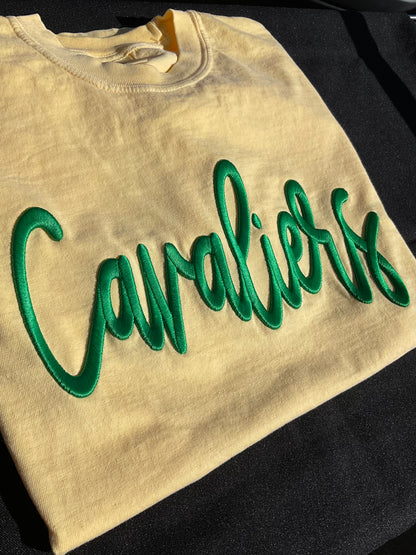 Cavaliers Embroidered Puff Comfort Colors Long Sleeve