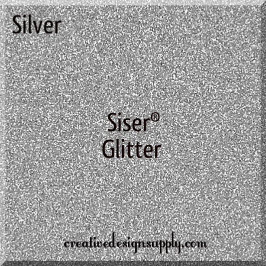 12” Silver Glitter