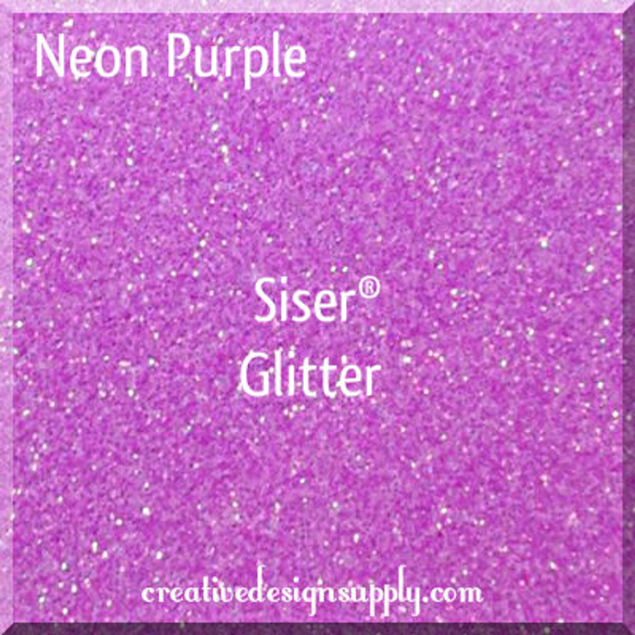 20” Neon Purple Glitter