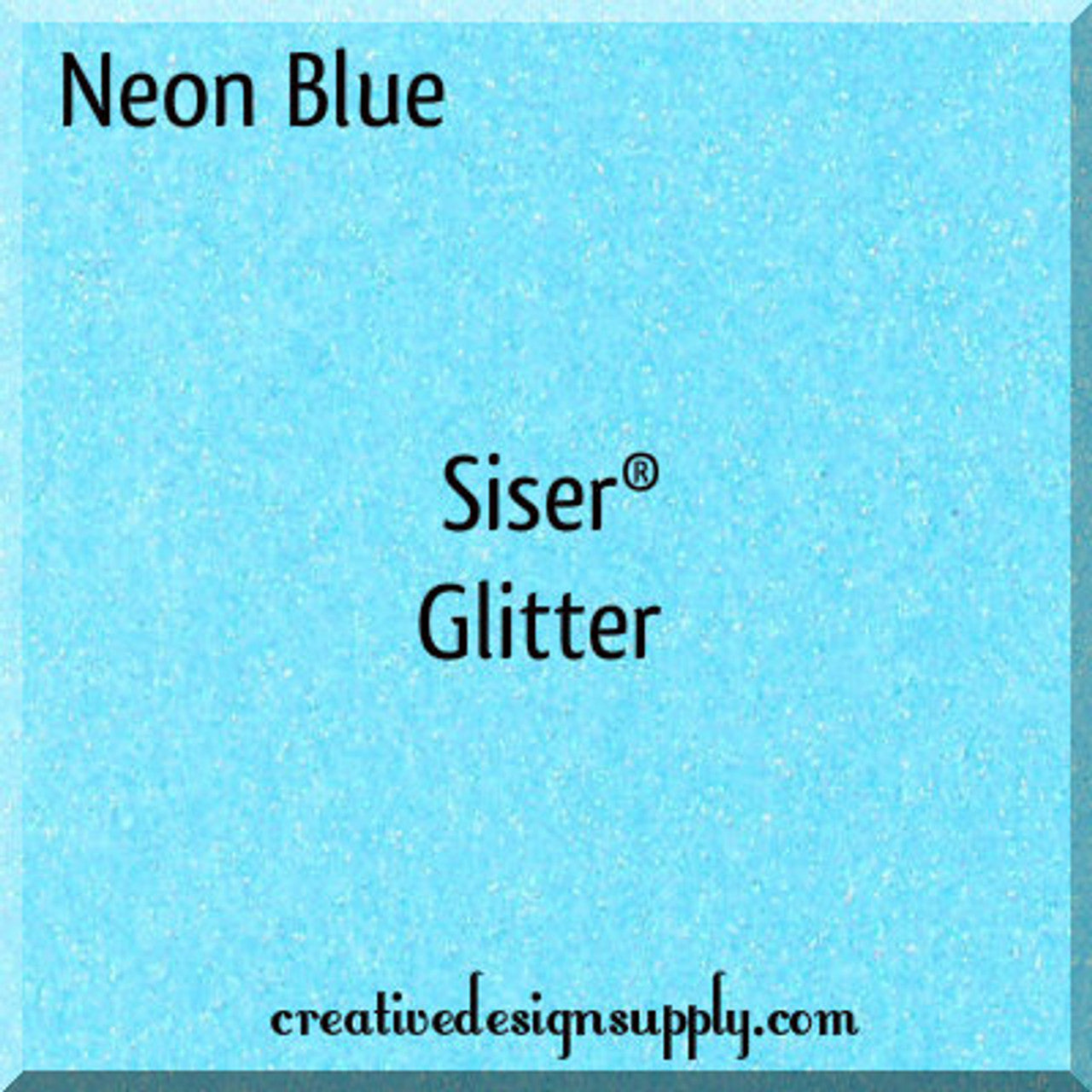 20” Neon Blue Glitter